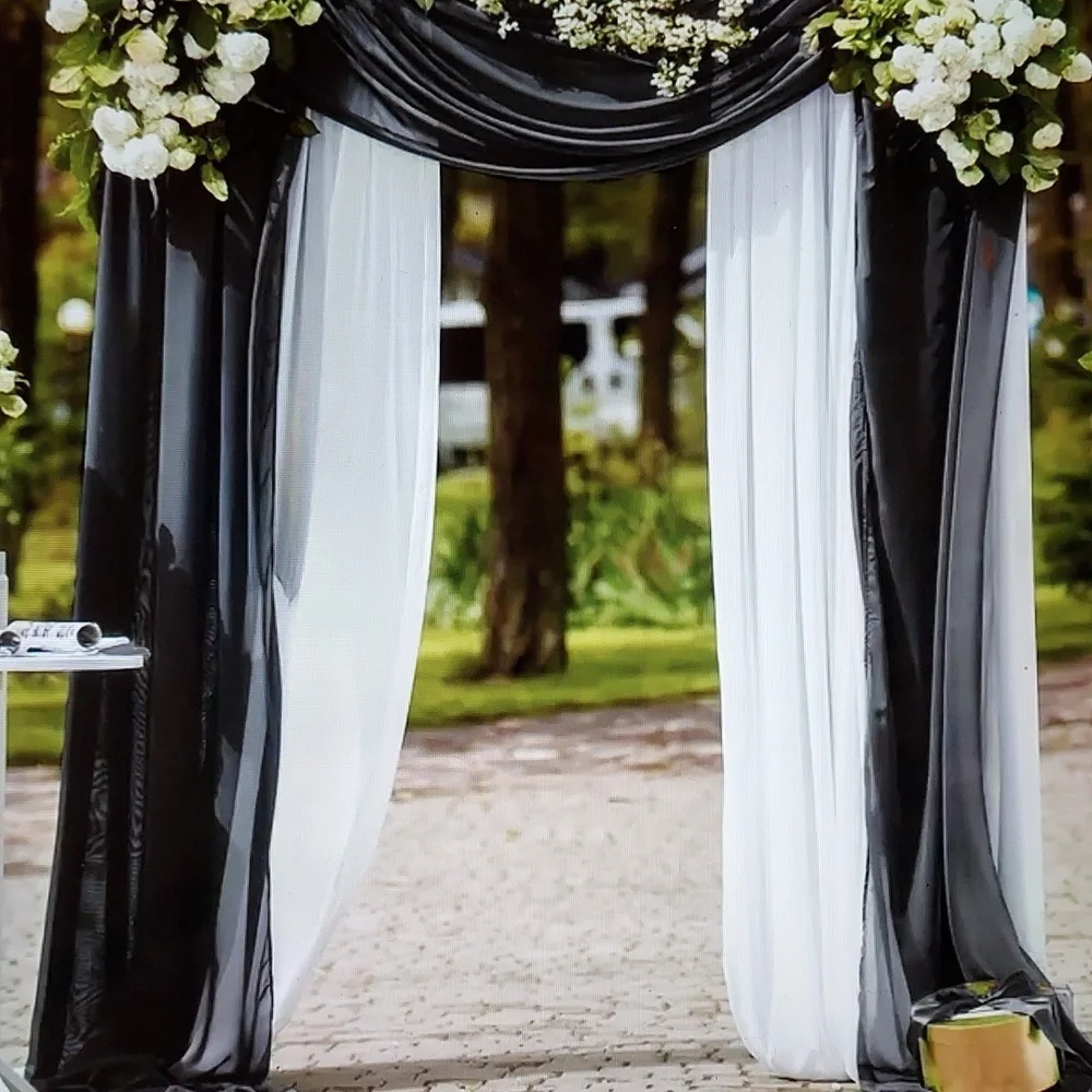 Chiffon Wedding Arch Drapes NWT - Picture 5 of 9